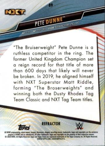 Pete Dunne potpisao je 2020 gornjih fjetskih WWE NXT refraktorske kartice 89 - autogramirane karte za hrvanje