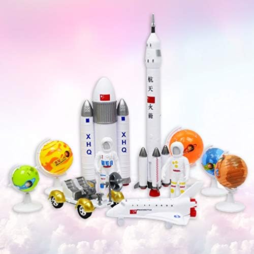 TOYANDONA 11kom Aerospace Model igračke Kreativni imitirani raketni satelitski Model plastične