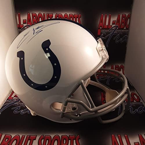 Edgerrin James Authentic potpisan autograme replika kacige pune veličine JSA-autograme NFL kacige