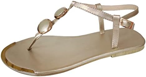 Sandale za plažu Aihou za žene veličine 11, žene za kaiš ravne sandale cipele ljetne casual rimske