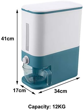 Lkyboa kutija za skladištenje dozatora žitarica automatski plastični rezervoar za hranu Organizator posude za pirinač Merna čaša kuhinjske limenke za skladištenje žitarica