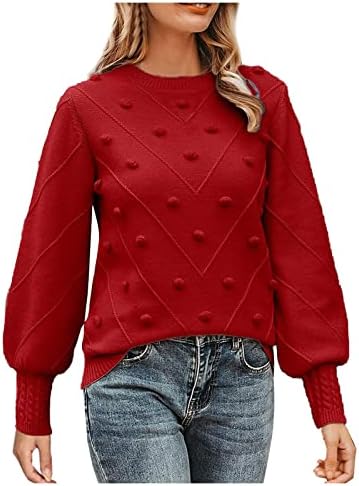 Ženski džemper za pletenje Jesen i zimski topli izvori dugih rukava dugih rukava modni džemperi
