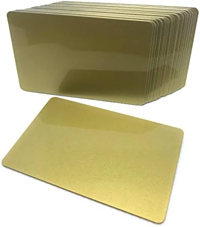 50 prazna PVC Plastična lična karta Zlatna kreditna kartica 30Mil