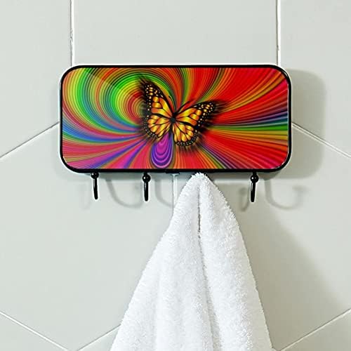 Držač ručnika Zidni ručnik za ručnik kupatilo dekor za ogrtač ogrtač Odjeća za meditiranje leptir