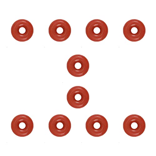 Sowin [10 kom] silikonski O-prstenovi crveni 6mm od 3 mm ID 1,5 mm širina, metrički brtvilo za brtvljenje za šalice, aparat za kavu, varanje, pljusak, crijevo, mjerač, auto, stroj