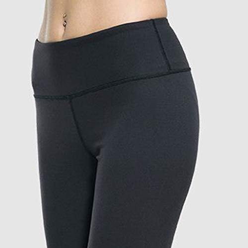 GDJGTA Ženski crni bijeli prugasti žakard Print High Squik Hip-dizanje Trčce za dizanje Upravljačke fitness joga hlače