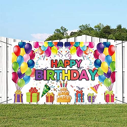 Happy Birthday Banner backdrops Birthday Party Dekoracije fotografija pozadina za djecu šareni baloni potrepštine za rođendanske zabave
