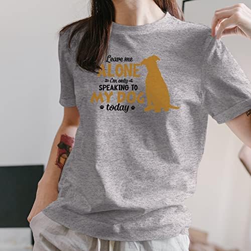 Seesnow Funny Patch Pamučna majica za muškarce Ženska pokloni Dog Tee Odjeća za pseći majica kratkih