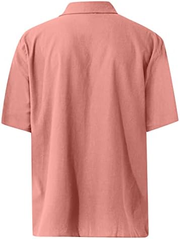 Flekmanart Muške Prozračne Štampane Pollover Modne Revere Na Plaži Bluze Za Odmor Slim Fit Havajska Kratka Rukava T Shirt