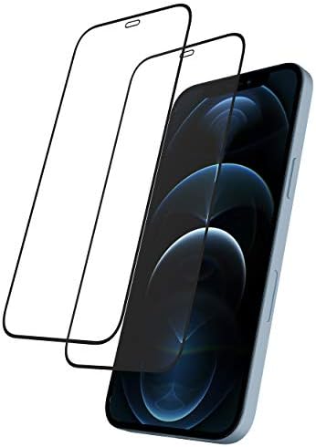 Rosebono Glass zaštitnik ekrana za iPhone 12 Pro Max [edge to edge pokrivenost] Ultra Clear potpuna zaštita kaljeno staklo zaštitnik ekrana kompatibilni iPhone 12 Pro Max-paket od 2