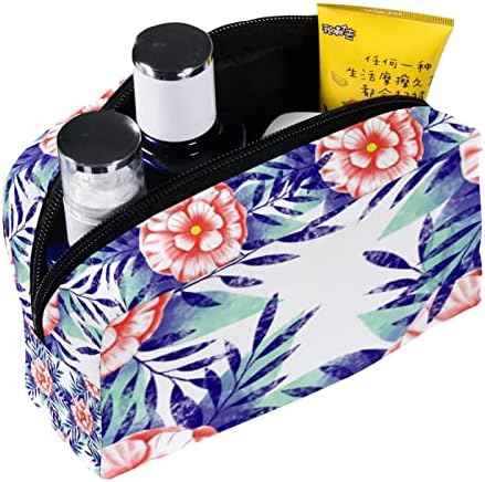 Tbouobt kozmetičke torbe, futrola za šminke, vreća za šminke za toaletne potrepštine, Havaji cvjetni