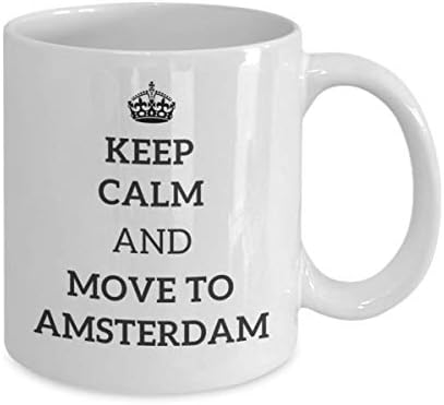 Budite mirni i pređite na Amsterdamski čajnik Traveler Coworker Friend Poklon Holandija Travel krigla