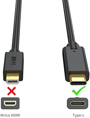 CLAVOOP USB C na VGA kabl 3 noge, USB Type-C na VGA kabl [Thunderbolt 3] kompatibilan za MacBook