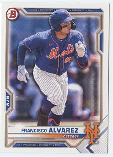 2021 Bowman Nacrt BD-112 Francisco Alvarez RC Rookie New York Mets MLB bejzbol trgovačka kartica