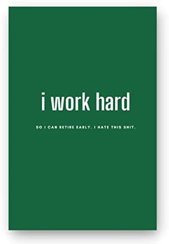 Notebook naporno radim-najbolja Beležnica za svakodnevno vođenje dnevnika, pomoći vam da postignete svoje ciljeve, manifestujete snove i živite svoj najbolji život zeleni
