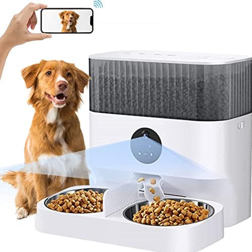 Automatska hranilica za mačke dozator hrane za pse sa posudom od nerđajućeg čelika App kontrola sa HD Video I APP kontrolom, glas Funny Pet