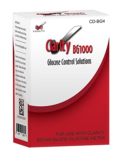 Dijagnostika jasnoće CD-BG4 Rešenja za kontrolu glukoze za upotrebu sa jasnoćom BG1000 Glukose glukoze u krvi
