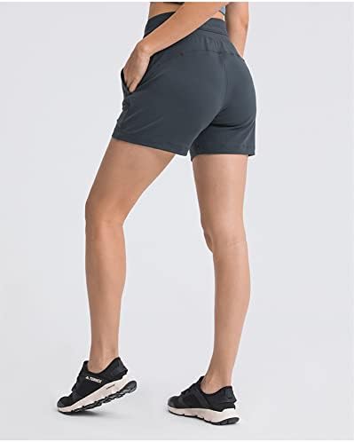 Telrein Ženske kratke hlače Elastični struk Ljeto Kartolozi Labavi planinarski džepovi Plaža Pokretanje vježba