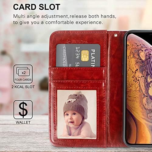 Sheccang Blue džepni slučaj pogodan za iPhone XR šareni prostor-MAN ZX026 Gotovina i ID držač kartice Novčanik