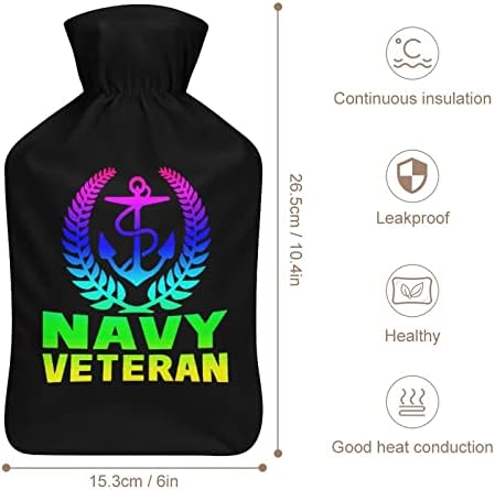 Navy Era Veteran flaša za toplu vodu 1000ml sa mekanim poklopcem uklonjiva vreća za ubrizgavanje vode za