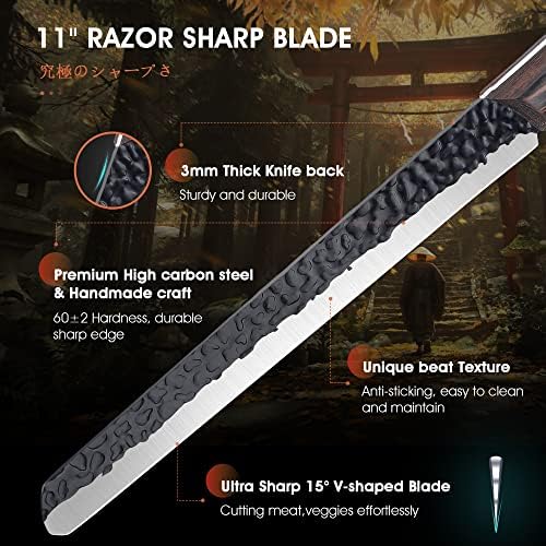 Mesarski nož i rezbarenje Brisket Nož Set Ultra Sharp meat Cleaver nož za rezanje nož višenamjenski