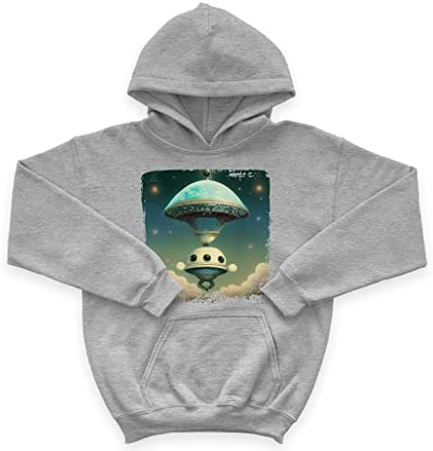 Galaxy ufo dječja spužva Fleece Hoodie - Sci-Fi dječje hoodie - dukserica za djecu
