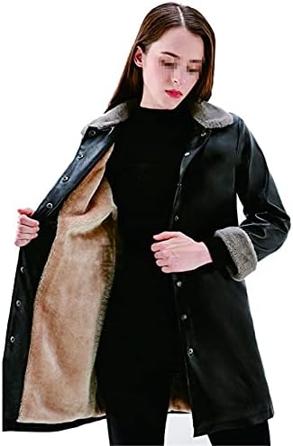 Lkiugvv Žene Zimske PU jakne Faux kožni kaputi Plus size Topla dugačka odjeća Ograničene navratnike Jesenske ženske jakne
