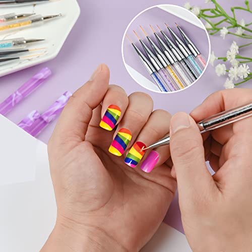 7 komada dizajnira četke za Nail Art alate za iscrtavanje noktiju četkica za umjetnost noktiju