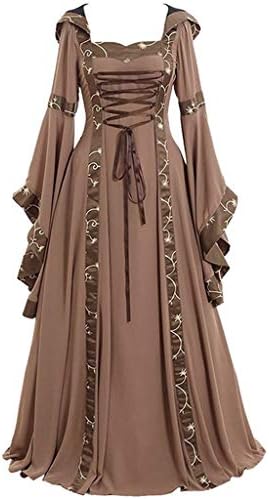 Vintage haljine za žene Celtic Srednjovjekovna podna dužina plus szie duga haljina renesansne zabava