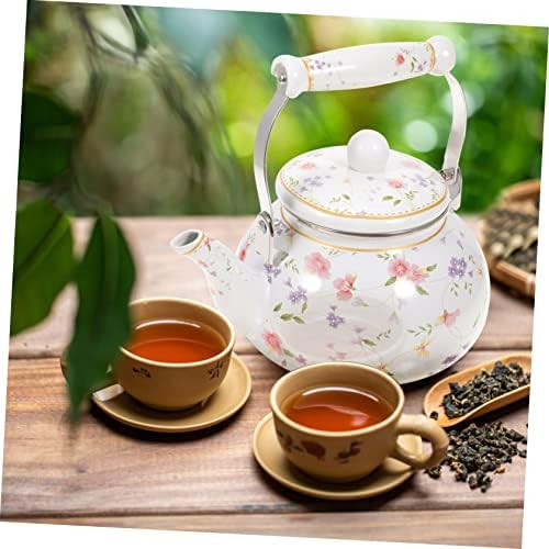 Yardwe Enamel čajni lonci za labav čaj izolirani čaj japanski teapots zviždanje čajnik čajnik cvjetni