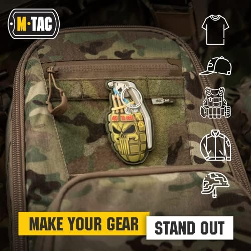 M-TAC ručna granata # 3 PVC zakrpa - Emoji Morale značka za taktičku vojnu vojsku opremu sa zatvaračem kuke