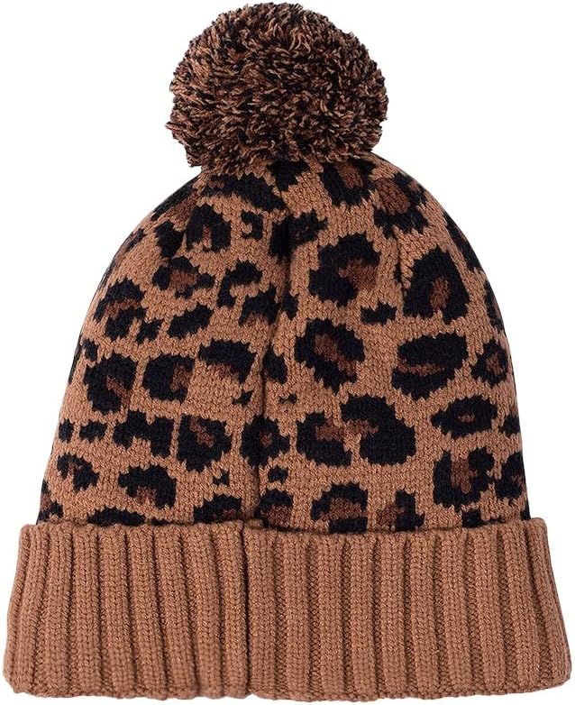 Nike Sportswear Ženski obloženi Leopard Print Pom Beanie Hat