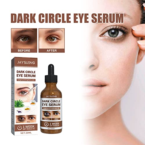Drdgl Jaysuing serum za uklanjanje oka, serum za uklanjanje tamnih krugova, izblijedjeli linije za oči, zategnite torbe, uklonite tamne krugove, vlažnu i hidratnicu, posvjetljivanje i popravak seruma za oči