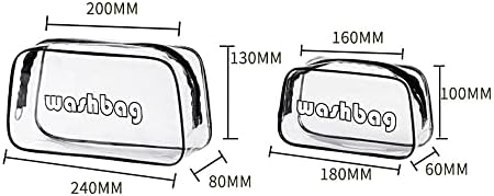 Bybycd korejska torba za pohranu Jednostavna elegantna prozirna vrećica za šminku Multifunction patentni patentni zatvarač PVC torba za pranje putničke torbe
