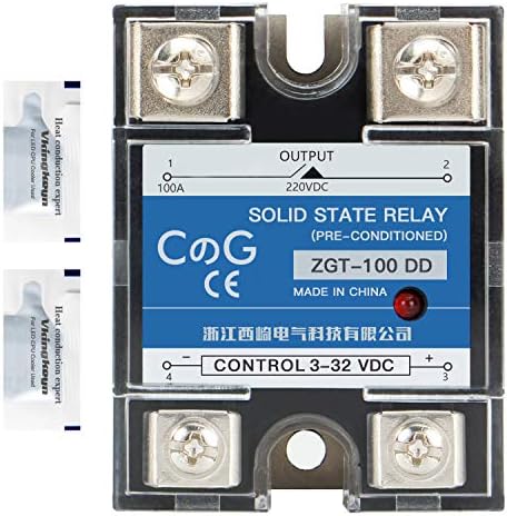 CG SSD relej SSR-100DD DC u DC ulaz 3-32VDC za izlaz 5-240vdc 100A jednofazni plastični poklopac…