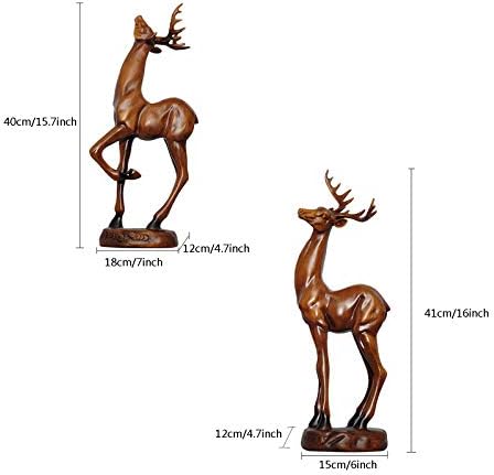 Kip Sculpture Decrament Dekoracija radne površine Par sreća Dekoracija jelena Dnevna soba ulaznog