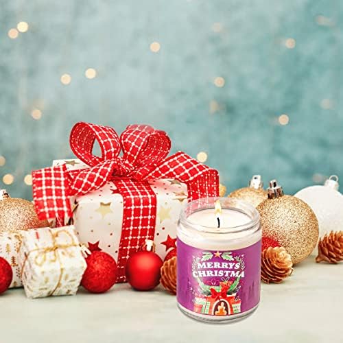 Božić mirisna svijeća Poklon Set, 8 oz aromaterapija svijeće, lavanda ukus božićni poklon, Božić