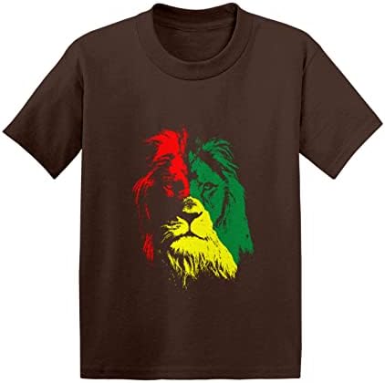 Rasta Lion Head - Rastafarian Dojenčad / Toddler pamuk dres majica