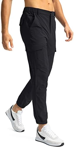 Ružičasti muški pantalone sa 7 džepova Slim Fit Stretch Joggers Golf Cargo Radne hlače za muškarce