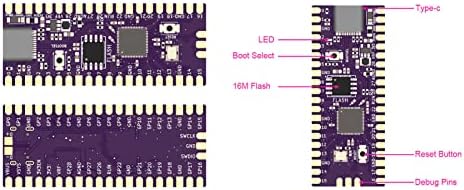 za mabriber pico mikrokontroler ploče dual core, 264kb rum Cortex M0, RPI pico fleksibilan mikrokontroler