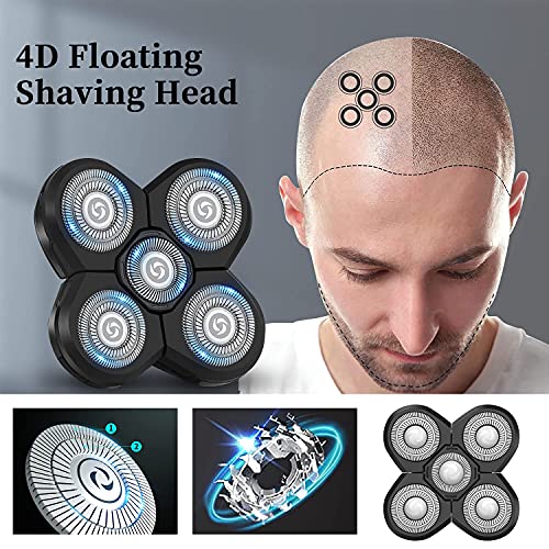 Električna zamjenska glava za brijanje 5D Muška električna glava za brijanje Sloboda ćelavi