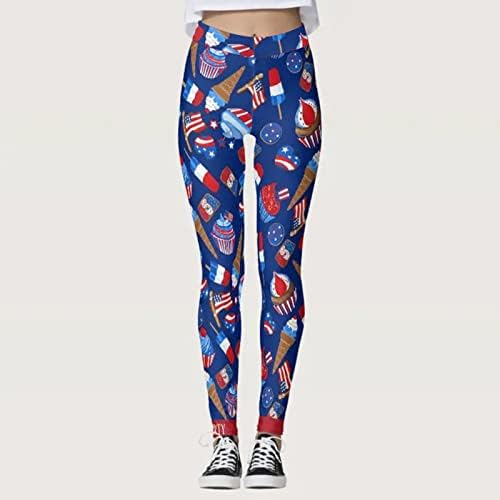 Joga hlače Petite ženske patriotske hlače gamaše pilates žene po mjeri u boji trčeći američki za joga hlače muškarci