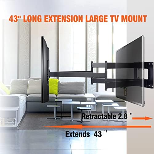 Forming Mount dugačka ruka TV Mount Full Motion Wall Mount i teška dugačka TV Zidni nosač