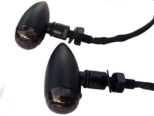 MotorToGo Crni metak motocikl LED žmigavac LED indikatori Žmigavci sa dimnim objektivom kompatibilni za 2005