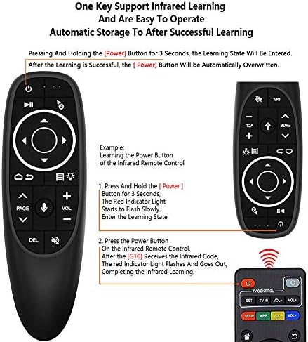 Air Fly miš, 2.4 G USB bežični Smart Glasovni daljinski upravljač, funkcija učenja IC kontrolera, za Android