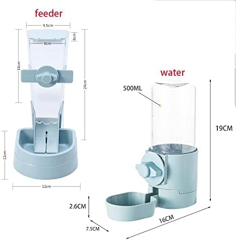 ACTMB hranilica za vodu za zečeve, viseći dozator vode u kavezu za kućne ljubimce, viseća automatska