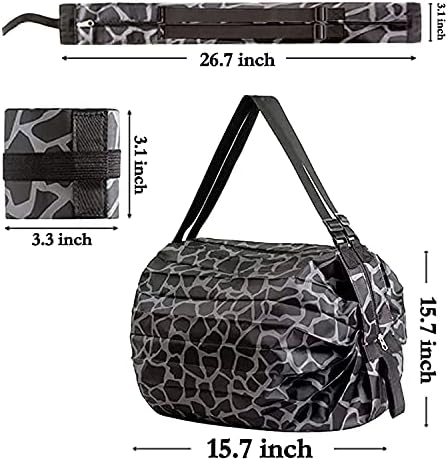 Zagxuade torbe za višekratnu upotrebu, prenosive torbe za kupovinu na jedno rame,ekološki sklopiva torba