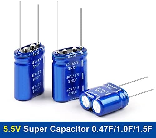 Basni 2PCS super kondenzator 5.5V 0.47F / 1.0F / 1.5F Kombinacija kondenzatora 5,5V diktafon za diktafon SuperCapacitor