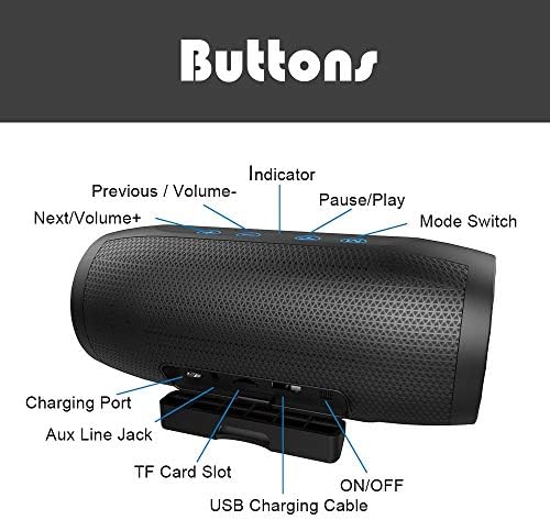 Debeli Bluetooth zvučnik prijenosni bežični zvučnik bas zvučnik bas subwoofer zvučnik sa podrškom