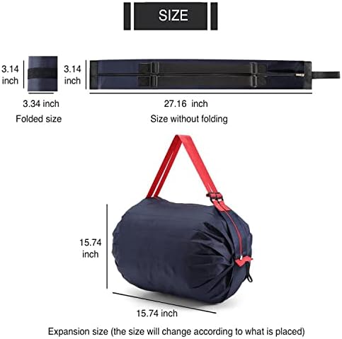 LVEISAN torbe za višekratnu upotrebu velike sklopive torbe za kupovinu Washabl torbe preko ramena sa patentnim